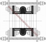 STF DWG Hatched Straight (Retaining Rings and Limit Rods Sold Seperatly)
